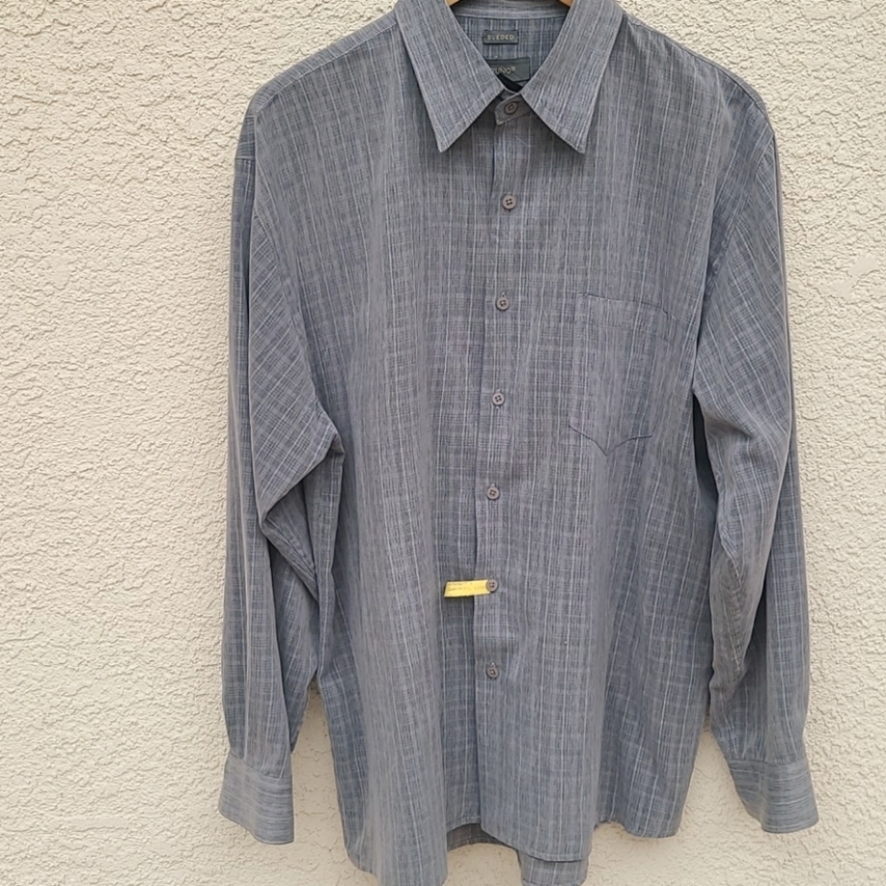 Bruno Sueded Grey Long Sleeve Shirt
